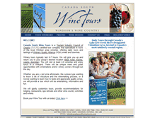 Tablet Screenshot of canadasouthwinetours.com